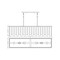 Z-Lite Viviana Linear Chandelier, 7-Light, 11.5 In.W x 49 In.L x 11.5 In.H, Polished Nickel/Alabaster 345-49L-PN - alternate 6